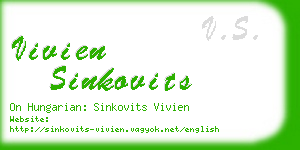 vivien sinkovits business card